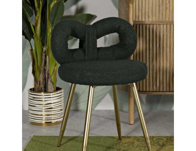 Chaise en tissu éponge Ilary 40 x 67 cm (Vert)