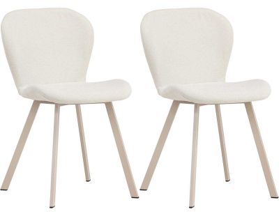 Chaise en tissus pieds en acier Lilja