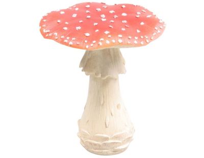 Champignon amanite tue-mouche en résine (Taille M : 19 x 19 x 21 cm)