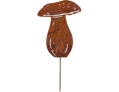 Champignon en métal rouillé sur pic (Cèpe)