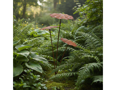 Champignon sur pic en métal rouillé (Modèle L)