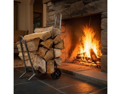 Chariot à bûches charges lourdes fabrication Française