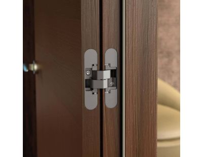 Charnières invisibles pour portes en aluminium (Lot de 2)