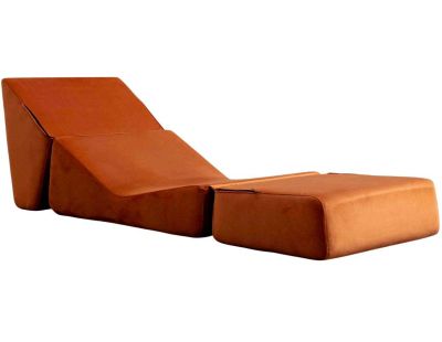 Chauffeuse en polyester Origami (Orange)