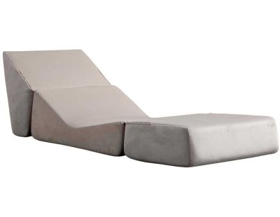 Chauffeuse en polyester Origami (Crème)