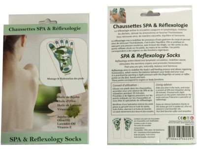 Chaussettes hydratantes Réflexologie & Spa (La paire)