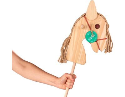 Cheval avec manche en bois Caballo