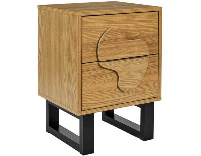 Chevet en MDF et métal Calypso