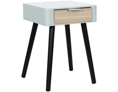 Chevet en bois 1 tiroir Zoran (Gris)
