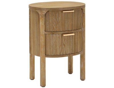 Chevet en bois 2 tiroirs Gothenburg 38 x 34.5 x 52 cm