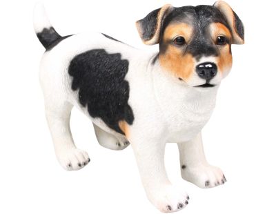 Chien Jack russel en résine 39 x 18 x 26 cm (Tricolore)
