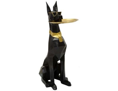 Chien en polyrésine Dog origami 30 x 64 x 91 cm