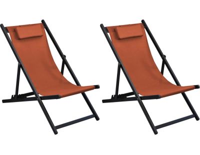 Chilienne en aluminium Linéa (Lot de 2) (Graphite et paprika)