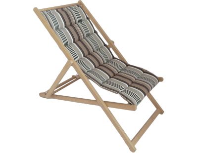 Chilienne en hêtre et tissu matelassée Amsterdam