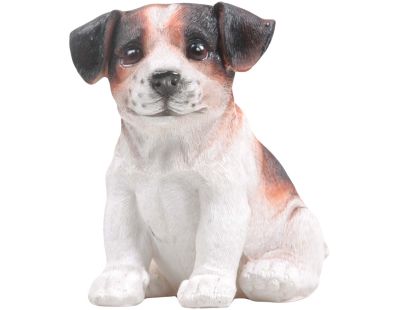 Chiot Jack russel en résine 12 x 15 x 17 cm