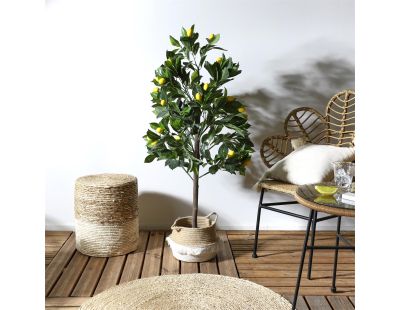 Citronnier artificiel en pot 120 cm