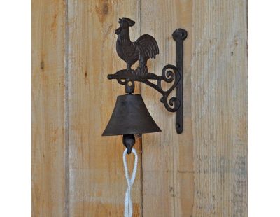 Cloche carillon fonte Coq 19 x 10 x 17 cm