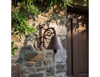 Cloche de jardin fleurs en fonte
