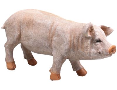 Cochon debout en résine (Adulte)