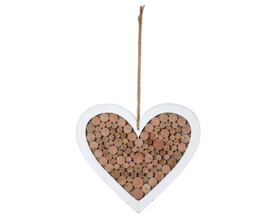 Coeur à suspendre en bois