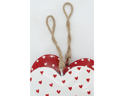 Coeurs en métal modèles assortis (Lot de 2)