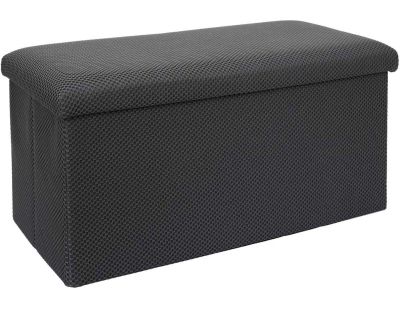 Coffre banc pliable en tissu Atome (Gris foncé)