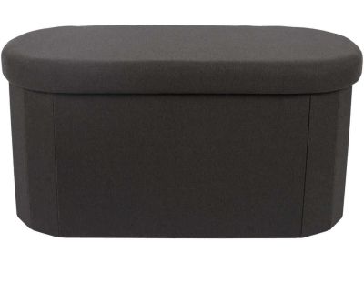 Coffre banc pliable en tissu Pills (Noir)