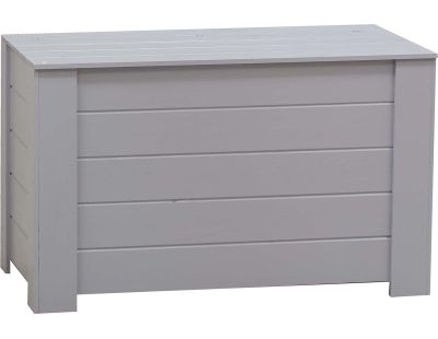 Coffre de rangement en pin  77 x 40 x 50 cm (Gris)