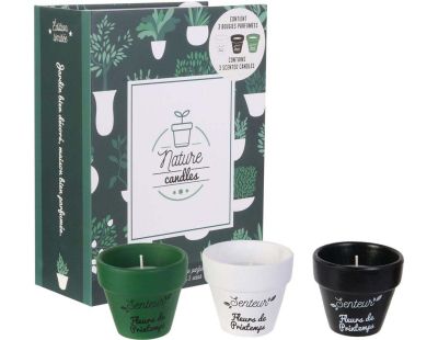 Coffret 3 bougies Nature candles