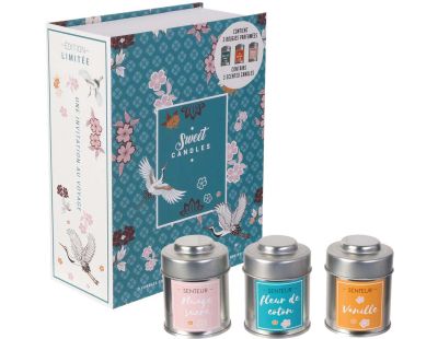 Coffret 3 bougies Sweet candles