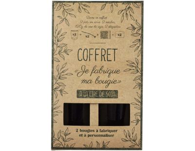 Coffret 2 bougies à confectionner à la cire soja