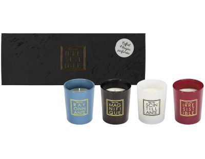 Coffret de 4 bougies senteur fleur de coton You are