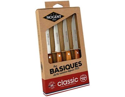 Coffret 4 couteaux à steak gamme Classic (Cerisier des bois)