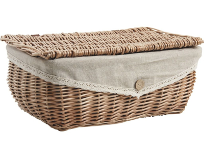Coffrets en osier clair