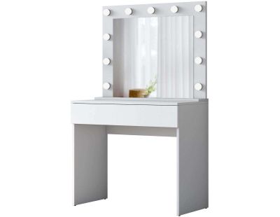 Coiffeuse avec rangements er miroir Beauty (Coiffeuse et miroir)