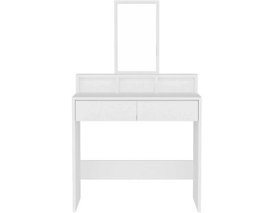 Coiffeuse 2 tiroirs avec miroir Luna