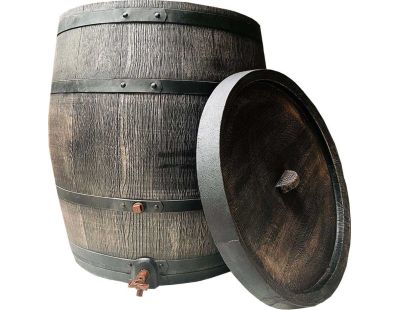 Récupérateur d'eau de pluie en polyéthylène avec robinet chromé Barrel (140 litres)