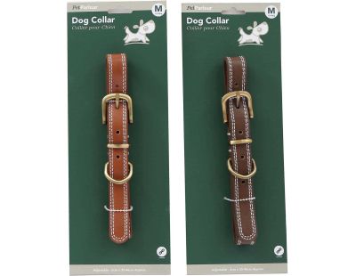 Collier en polyuréthane pour chien (Lot de 2) (M - 46 cm)