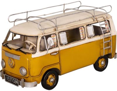 Combi Wolkswagen en fer jaune