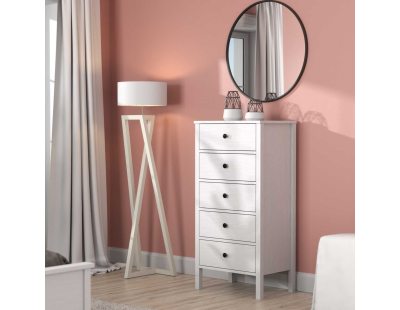 Commode en aggloméré Frannie (Modèle 1 : 58 x 40 x 116,3 cm)