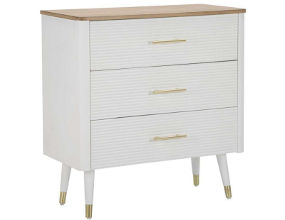 Commode en bois de frêne Matera 78 x 37 x 80 cm