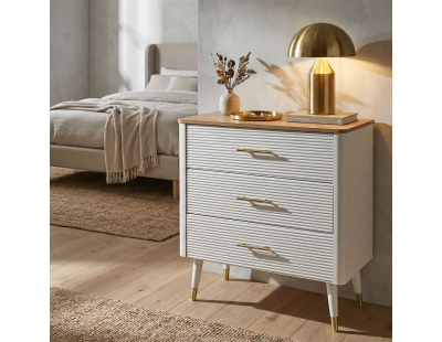 Commode en bois de frêne Matera 78 x 37 x 80 cm