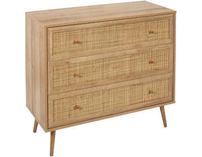 Commode en bois 3 tiroirs Bali