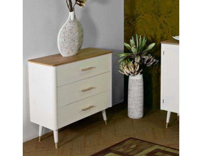 Commode en bois 3 tiroirs Matera 78 x 37 x 80 cm