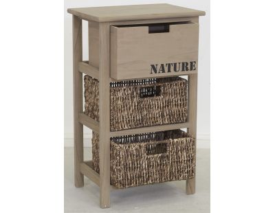 Commode en bois et maïs 
