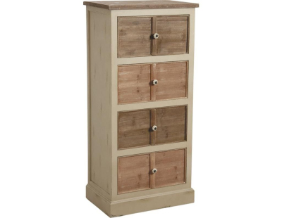 Commode 4 tiroirs en pin et poignées céramique