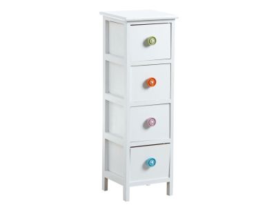 Commode 4 tiroirs avec boutons (4 tiroirs)