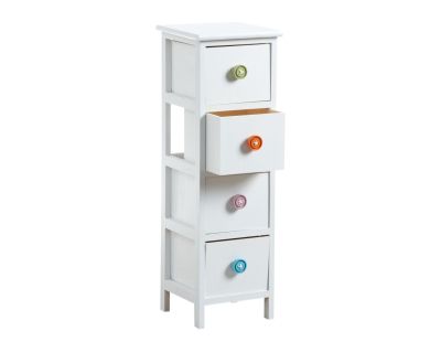 Commode 4 tiroirs avec boutons (4 tiroirs)