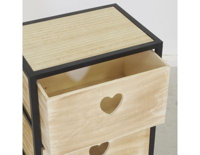 Commode 4 tiroirs en paulownia Lovely (4 tiroirs)