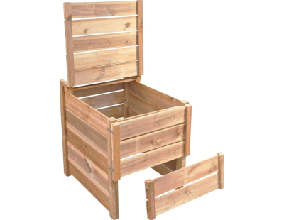 Composteur de jardin en bois Douglas du Morvan PEFC (350 litres)